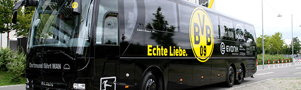 Mannschaftsbus des BVB
