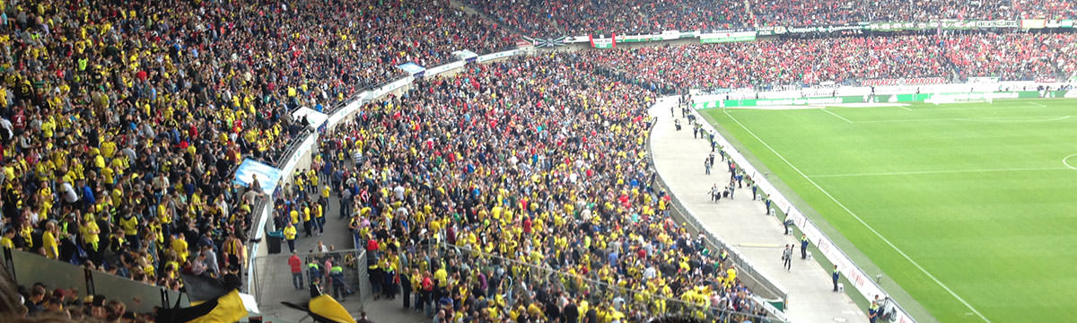 Gästeblock der HDI Arena in Hannover