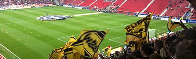 Gästeblock der Coface Arena in Mainz
